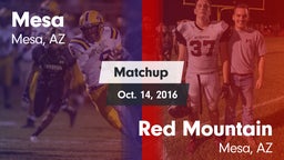 Matchup: Mesa  vs. Red Mountain  2016