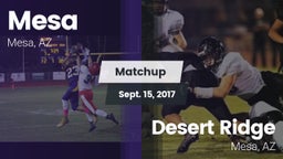Matchup: Mesa  vs. Desert Ridge  2017