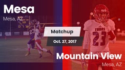 Matchup: Mesa  vs. Mountain View  2017