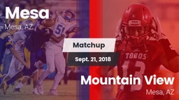 Matchup: Mesa  vs. Mountain View  2018