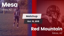 Matchup: Mesa  vs. Red Mountain  2018