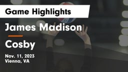 James Madison  vs Cosby  Game Highlights - Nov. 11, 2023