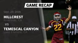 Recap: Hillcrest  vs. Temescal Canyon  2016