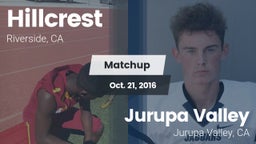 Matchup: Hillcrest High vs. Jurupa Valley  2016