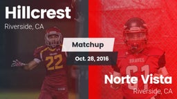 Matchup: Hillcrest High vs. Norte Vista  2016