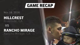 Recap: Hillcrest  vs. Rancho Mirage  2016