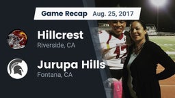 Recap: Hillcrest  vs. Jurupa Hills  2017