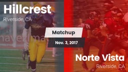 Matchup: Hillcrest High vs. Norte Vista  2017