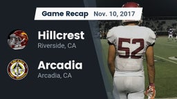 Recap: Hillcrest  vs. Arcadia  2017