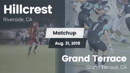 Matchup: Hillcrest High vs. Grand Terrace  2018