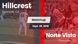 Matchup: Hillcrest High vs. Norte Vista  2018