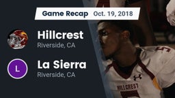 Recap: Hillcrest  vs. La Sierra  2018