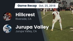 Recap: Hillcrest  vs. Jurupa Valley  2018