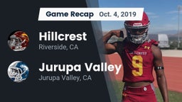 Recap: Hillcrest  vs. Jurupa Valley  2019