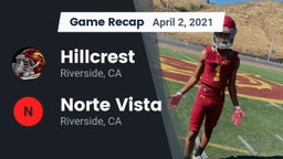 Recap: Hillcrest  vs. Norte Vista  2021