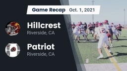 Recap: Hillcrest  vs. Patriot  2021