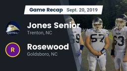 Recap: Jones Senior  vs. Rosewood  2019