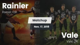 Matchup: Rainier  vs. Vale  2018