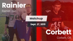 Matchup: Rainier  vs. Corbett  2019