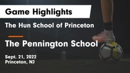 The Hun School of Princeton vs The Pennington School Game Highlights - Sept. 21, 2022