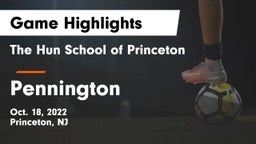 The Hun School of Princeton vs Pennington Game Highlights - Oct. 18, 2022