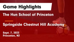 The Hun School of Princeton vs Springside Chestnut Hill Academy  Game Highlights - Sept. 7, 2023
