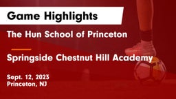 The Hun School of Princeton vs Springside Chestnut Hill Academy  Game Highlights - Sept. 12, 2023