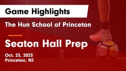 The Hun School of Princeton vs Seaton Hall Prep Game Highlights - Oct. 23, 2023