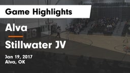 Alva  vs Stillwater JV Game Highlights - Jan 19, 2017