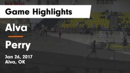 Alva  vs Perry  Game Highlights - Jan 26, 2017