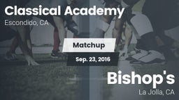 Matchup: Classical Academy vs. Bishop's  2016