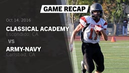 Recap: Classical Academy  vs. Army-Navy  2016