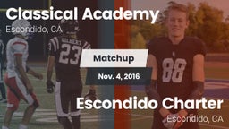 Matchup: Classical Academy vs. Escondido Charter  2016