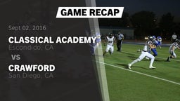 Recap: Classical Academy  vs. Crawford  2016