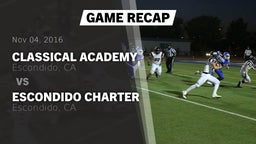 Recap: Classical Academy  vs. Escondido Charter  2016