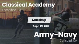 Matchup: Classical Academy vs. Army-Navy  2017