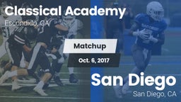 Matchup: Classical Academy vs. San Diego  2017