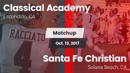 Matchup: Classical Academy vs. Santa Fe Christian  2017