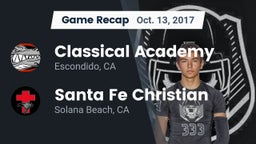 Recap: Classical Academy  vs. Santa Fe Christian  2017