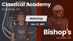 Matchup: Classical Academy vs. Bishop's  2017