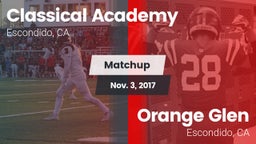 Matchup: Classical Academy vs. Orange Glen  2017