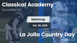 Matchup: Classical Academy vs. La Jolla Country Day  2018