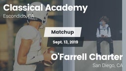 Matchup: Classical Academy vs. O'Farrell Charter  2019