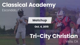 Matchup: Classical Academy vs. Tri-City Christian  2019
