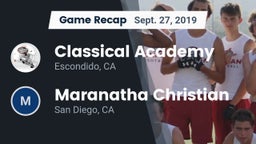 Recap: Classical Academy  vs. Maranatha Christian  2019