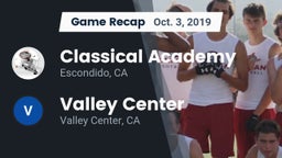 Recap: Classical Academy  vs. Valley Center  2019