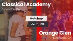 Matchup: Classical Academy vs. Orange Glen  2019