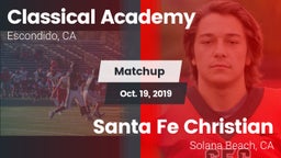 Matchup: Classical Academy vs. Santa Fe Christian  2019