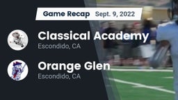Recap: Classical Academy  vs. Orange Glen  2022