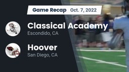 Recap: Classical Academy  vs. Hoover  2022